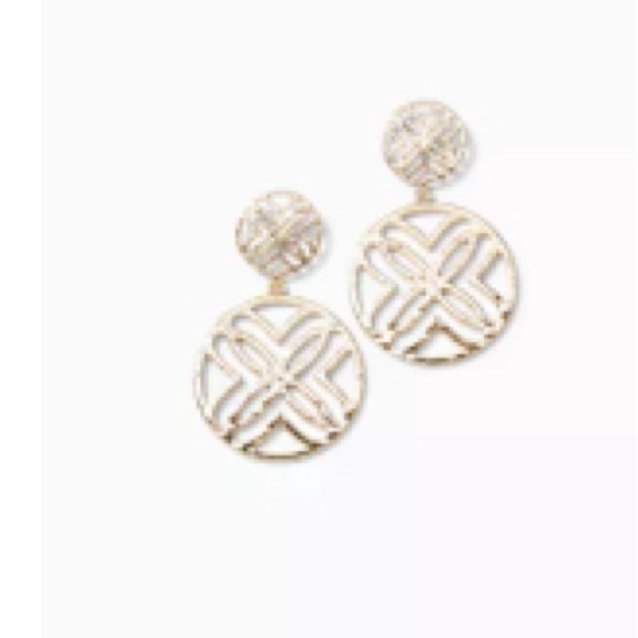 Lilly Pulitzer Jewelry - Lilly Pulitzer Gold Logo Earrings